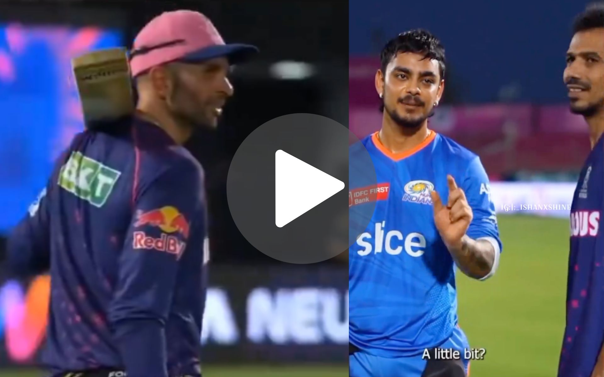 [Watch] Ishan Kishan Greets RR's Keshav Maharaj With 'Jai Shree Ram' Chant